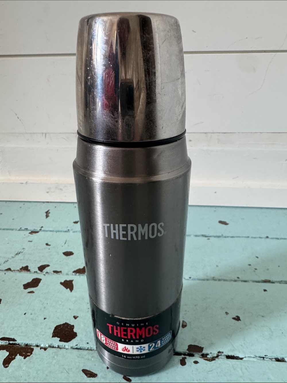 Thermos Stainless King Vacuum-Insulated Compact Bottle 16 oz (470 mL)